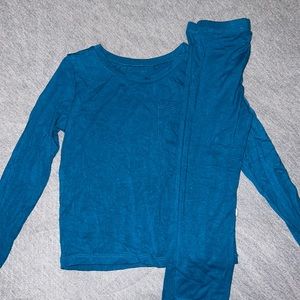 Kyte baby Toddler Unisex tee and leggings in Baltic.